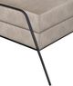 International Furniture Direct Tyne Black/Ivory Ottoman-2