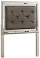 Signature Design by Ashley® Lonnix 4-Piece Silver Twin Upholstered Panel Headboard Set-1