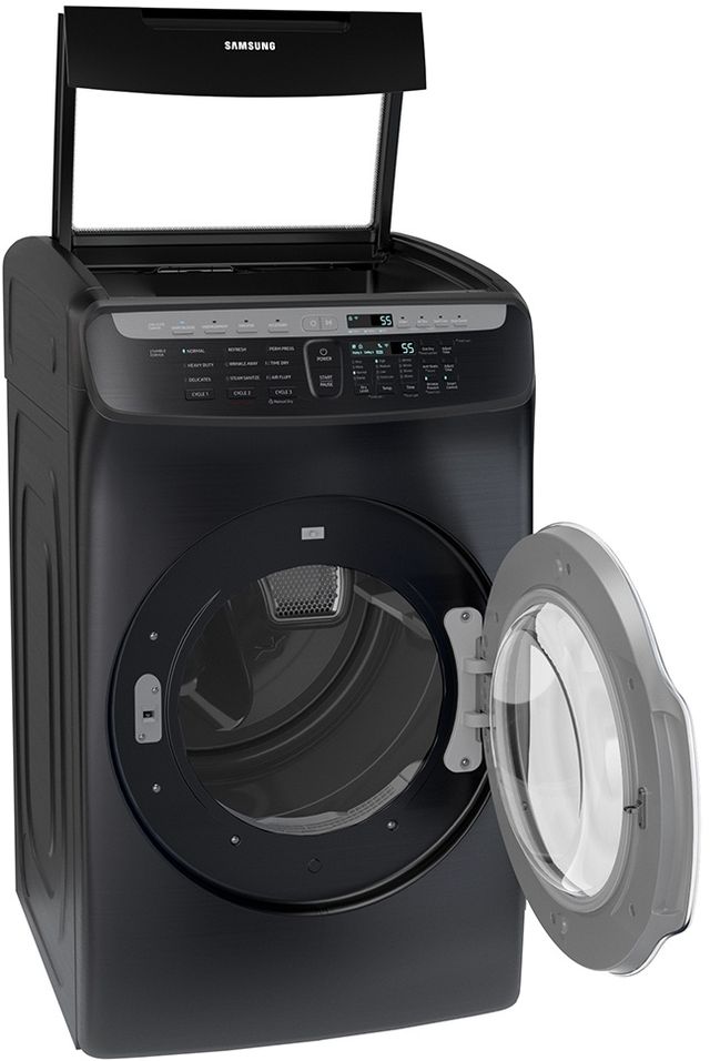 Samsung 7.5 Cu. Ft. Fingerprint Resistant Black Stainless Steel Gas Dryer-2
