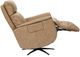 Flexsteel® Cove Dune Leather Power Swivel Recliner with Power Headrest, and Lumbar-1