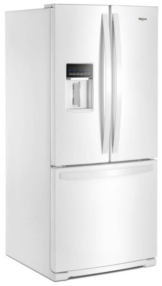 Whirlpool® 19.7 Cu. Ft. White French Door Refrigerator-1