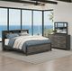 Signature Design by Ashley® Jonnifer Black/Gray King Bookcase Headboard-1