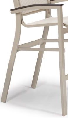 Telescope Casual Bazza Sling Stacking Bar Height Cafe Chair with Polymer Arms-1