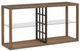 Liberty Furniture Bayhill Trellis Glass Top Sofa Table with Black/Honey Base-0