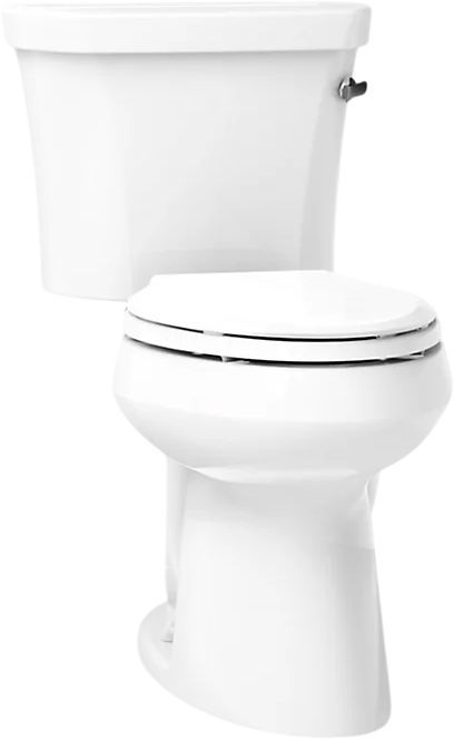 KOHLER® Highline® White 2-Piece Chair-Height Elongated Right-Hand Trip  Toilet, 1.28 Gpf-0