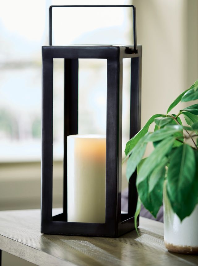Signature Design by Ashley® Briana Antique Black 16" Lantern-3