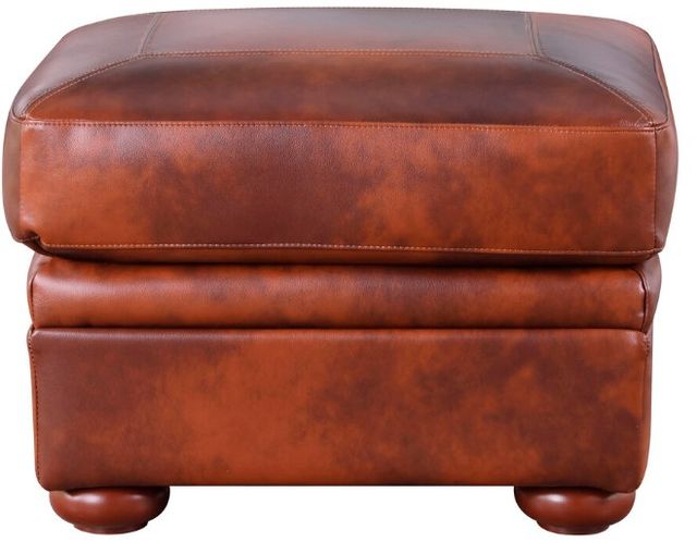 Leather Italia™ Cambria Arizona Brown Ottoman-1