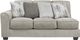 Benchcraft® Ardsley 3-Piece Pewter 106" L-Shape Sectional-1