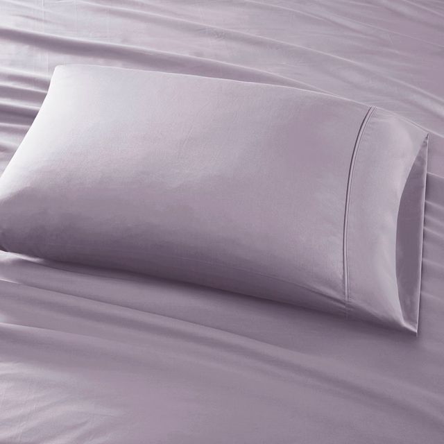 Olliix by Madison Park 6 Piece Purple Split King 800 Thread Count Cotton Rich Sateen Sheet Set-1