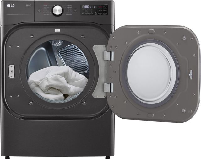 LG Black Steel Front Load Laundry Pair-15