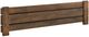 International Furniture Direct Merida Stained Brown King Platform Bed Footboard with Rails-0