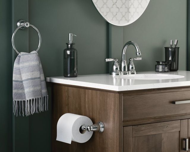 Moen® Banbury® Chrome Pivoting Paper Holder-2