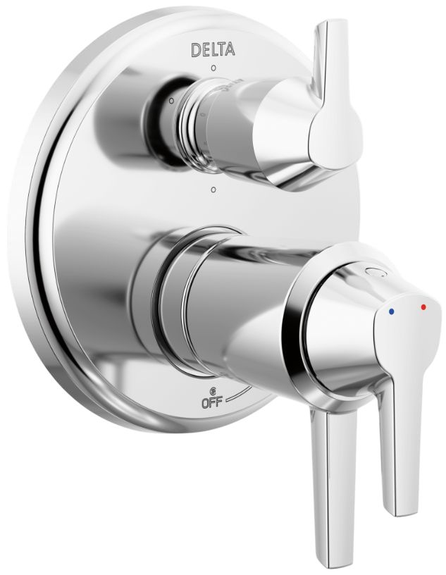 Delta Galeon® 17T S Lumicoat® Chrome 6-Setting Integrated Diverter Trim-0