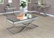 Furniture Of America® Sundance Mirror Coffee Table with Chrome Base-1
