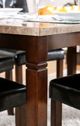 Furniture of America® Marstone Brown Cherry Dining Table with Marble Top-3