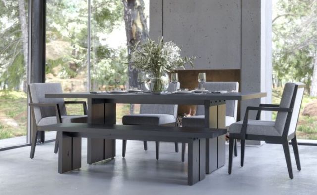 Canadel Customizable Loft Base LX Rectangular Dining Table-3