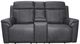 Flexsteel® Amelia Charcoal Power Reclining Loveseat with Console-1