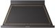 Ilve® Nostalgie II Noblesse 48" Glossy Black Wall Mounted Range Hood with Burnished Trim-0