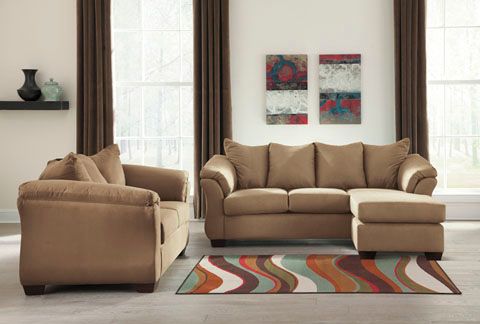 Signature Design by Ashley® Darcy Mocha Sofa Chaise-2