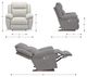 La-Z-Boy® Joel Chalk Power Rocking Recliner with Headrest-2
