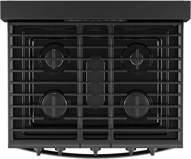 Whirlpool® 30" Black Freestanding Gas Range with Air Cooking Technology and Steam Clean-4