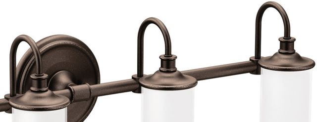 Moen® Belfield™ Oil Rubbed Bronze Four Globe Bath Light-1