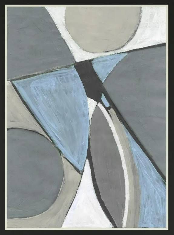Classy Art A Soft Jeweled Geometric I by Merri Pattinian Mirrored Frame Wall Art-1