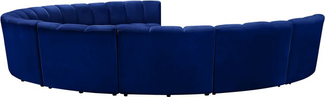 Meridian Furniture Infinity 9-Piece Navy Velvet Modular Sectional-3