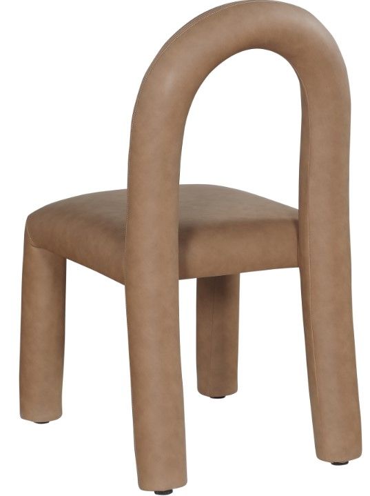 Meridian Furniture Amari Brown Vegan Leather Upholstered Dining Chair-4