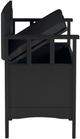 Linon Carlton Black Storage Bench-5