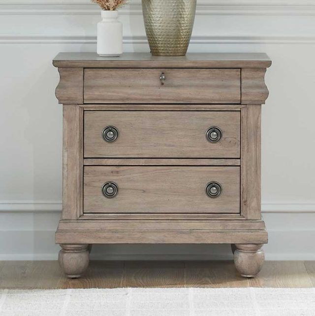 Liberty Furniture Rustic Traditions Saddle Tan Nightstand-1