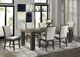 Elements International Grady 7-Piece Dark Walnut/Taupe Fabric Back Dining Set-4