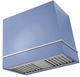 AGA Loge 36" Carnaby Blue Wall Mounted Range Hood with Polished Chrome Trim-0