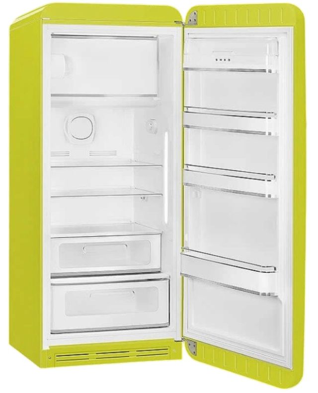 Smeg 50's Retro Style 9.9 Cu. Ft. Lime Green Compact Refrigerator-1
