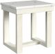 Elements International Catilin Brushed White End Table-0