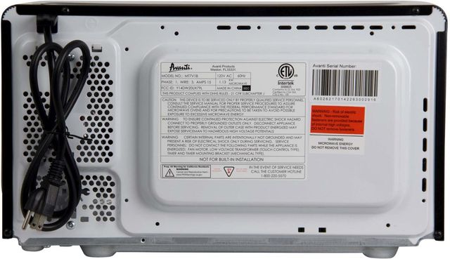 Avanti® 0.7 Cu. Ft. Black Countertop Microwave-4
