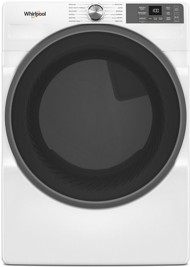 Whirlpool® White Front Load Washer & Electric Dryer Laundry Pair-2