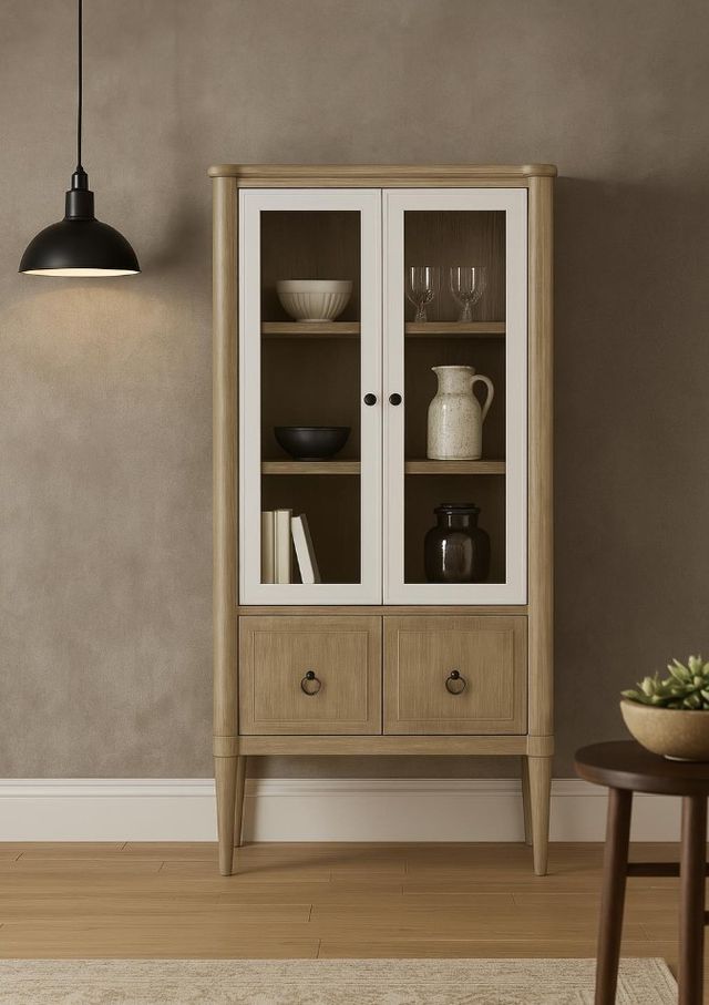 Bernards Citrus Heights Brown Display Bookcase-1