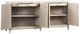 Dovetail Furniture Melrose Gray White Wash Sideboard-3