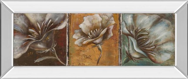 Classy Art The Three Poppies l by Patricia Pinto Mirror Framed Wall Art-0