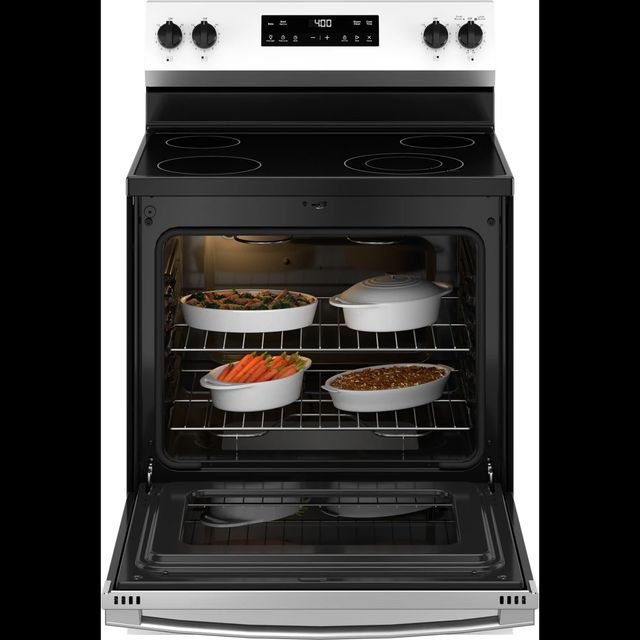 GE® 400 Series 30" Stainless Steel Freestanding Electric Range-2
