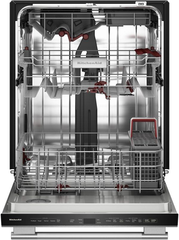 KitchenAid® 24" PrintShield Stainless Steel 360° Max Jets™ Third Rack Top Control Built-In Dishwasher with Advanced ProDry™ System and Ultra-bright LED Lighting-1