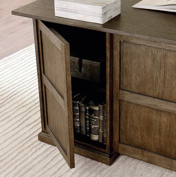 Bassett® Furniture Forsyth Stout Brown Executive Desk-1