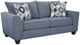 Albany Industries Clearview Blue Full Sleeper Sofa-1