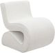 Coaster® Ronea Boucle Cream Upholstered Armless Curved Accent Chair-0
