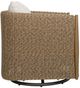 Uttermost® Cala Oat/Twisted Goden Flax Wicker Wood Outdoor Swivel Rocking Chair-3