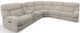 Man Wah Taupe 6 Piece Power Reclining Sectional-0