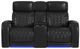 Elements International Prime Time P3 Jet Black Power Reclining Loveseat with LED-3