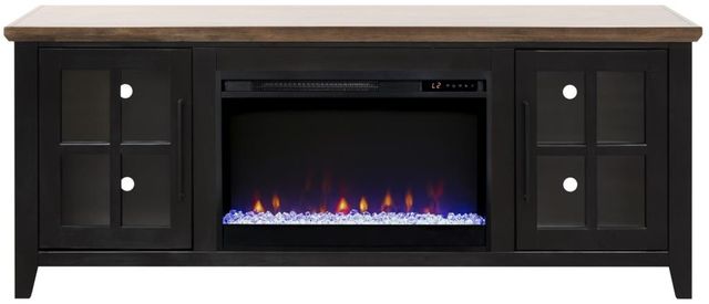Legends Home Providence Black/Bourbon 66" Fireplace Console-3