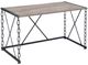 ACME Furniture Jodie Rustic Oak Console Table with Antique Black Base-0